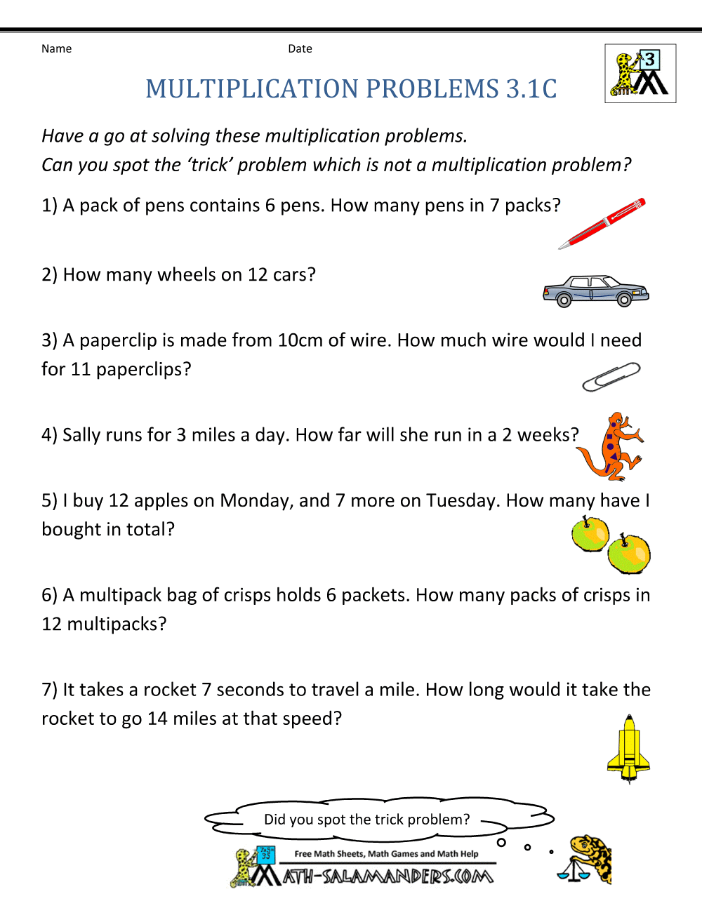 Multiplication Word Problem Worksheets 3rd Grade Multiplication Word Problem Worksheets 3rd Grade