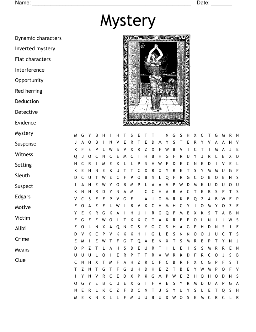 Mystery Vocabulary Worksheet WordMint