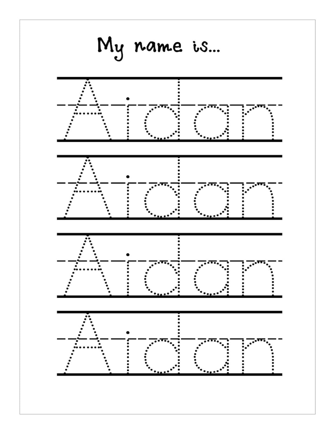 Name Tracing Editable Name Practice Mats Name Activities Name Writing One Sharp Bunch