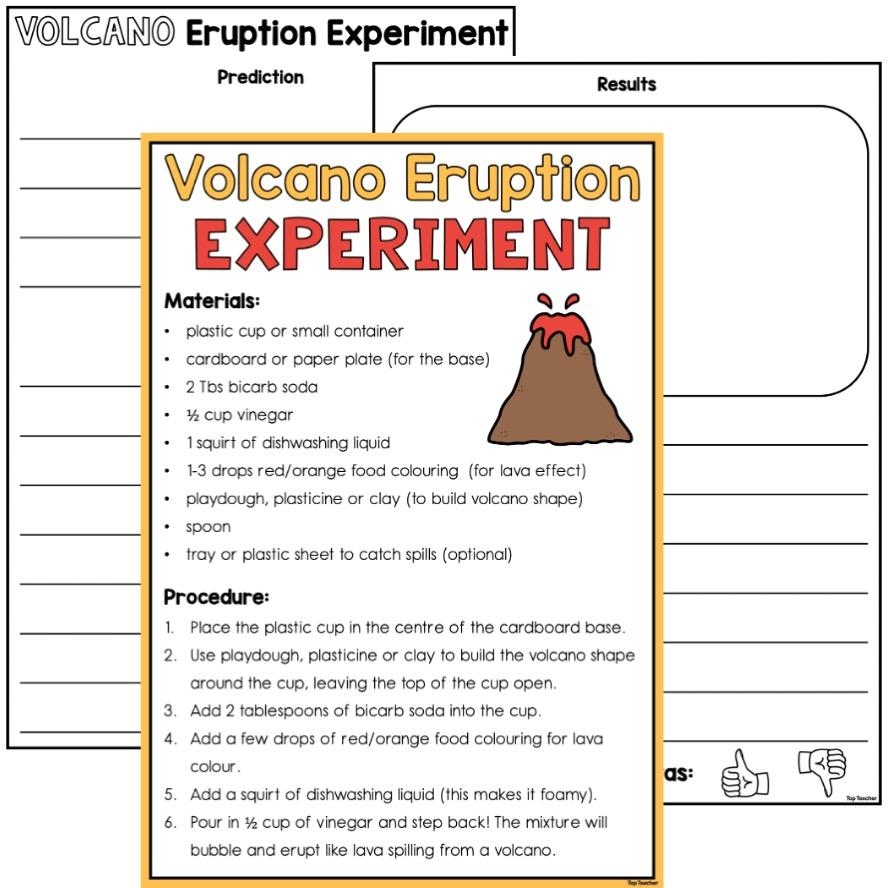 National Science Week Volcano Eruption Experiment Top Teacher National Science Week Volcano Eruption Experiment Top Teacher