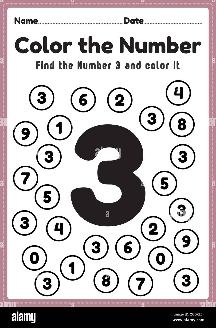 Kindergarten Math Counting Objects Worksheets 1 10 Black And White Made By Teachers