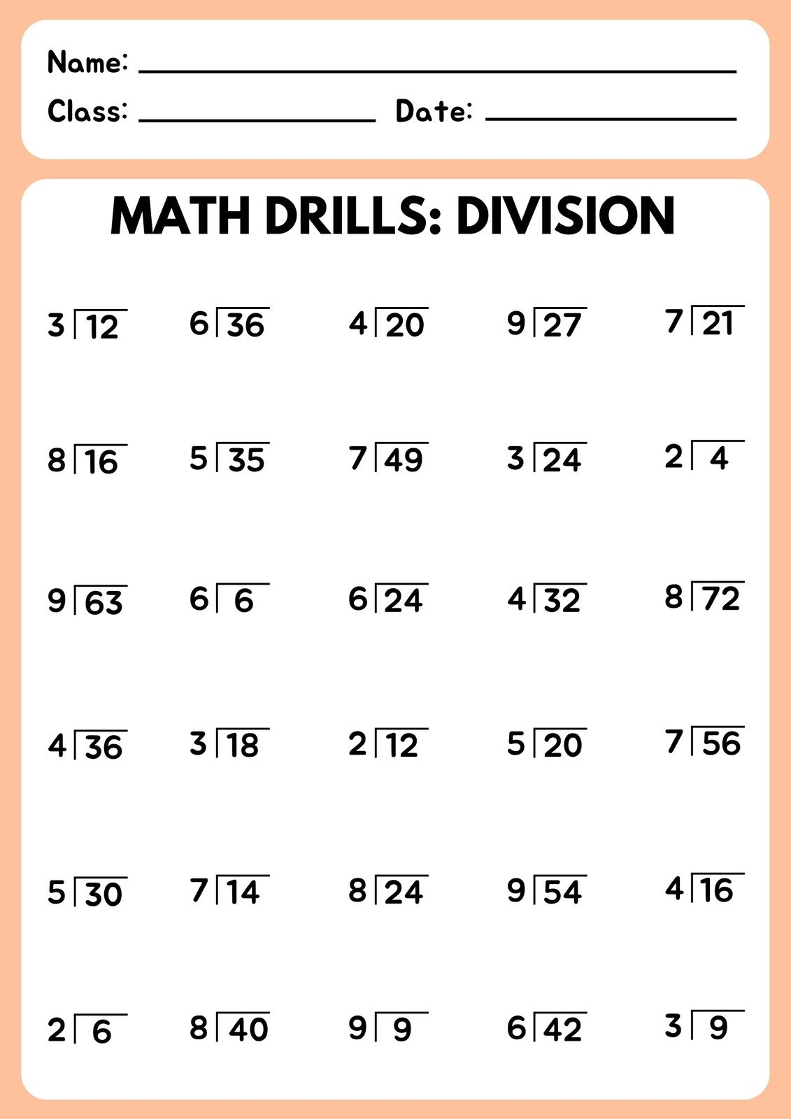 Page 2 Free Printable Customizable Math Worksheets Canva