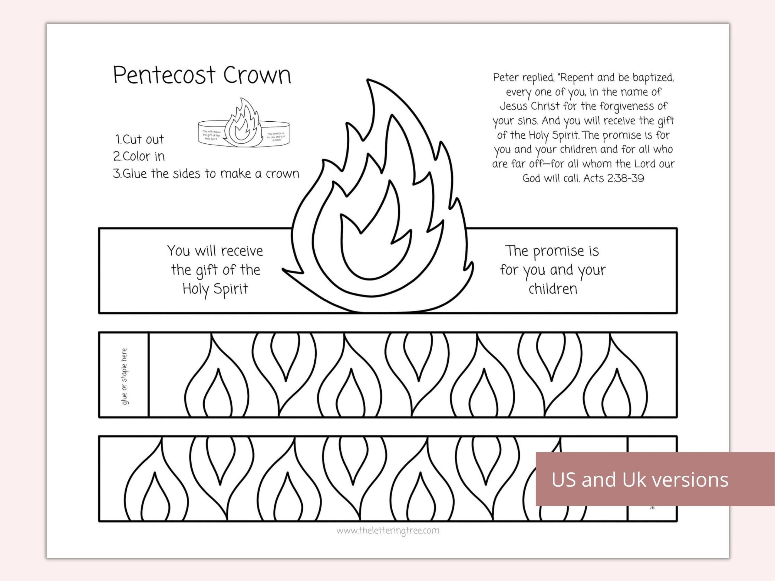 Pentecost Activities Etsy