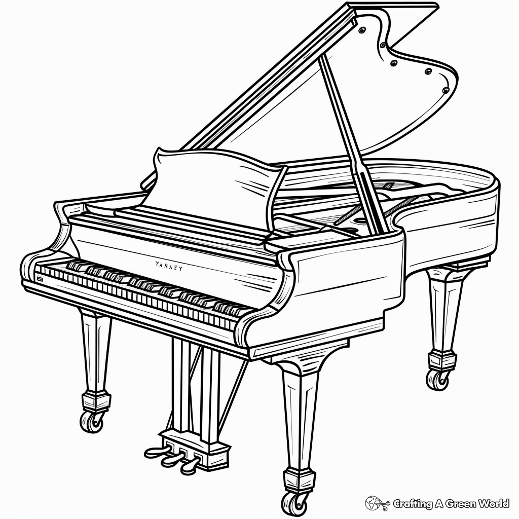 Piano Coloring Pages Free Printable