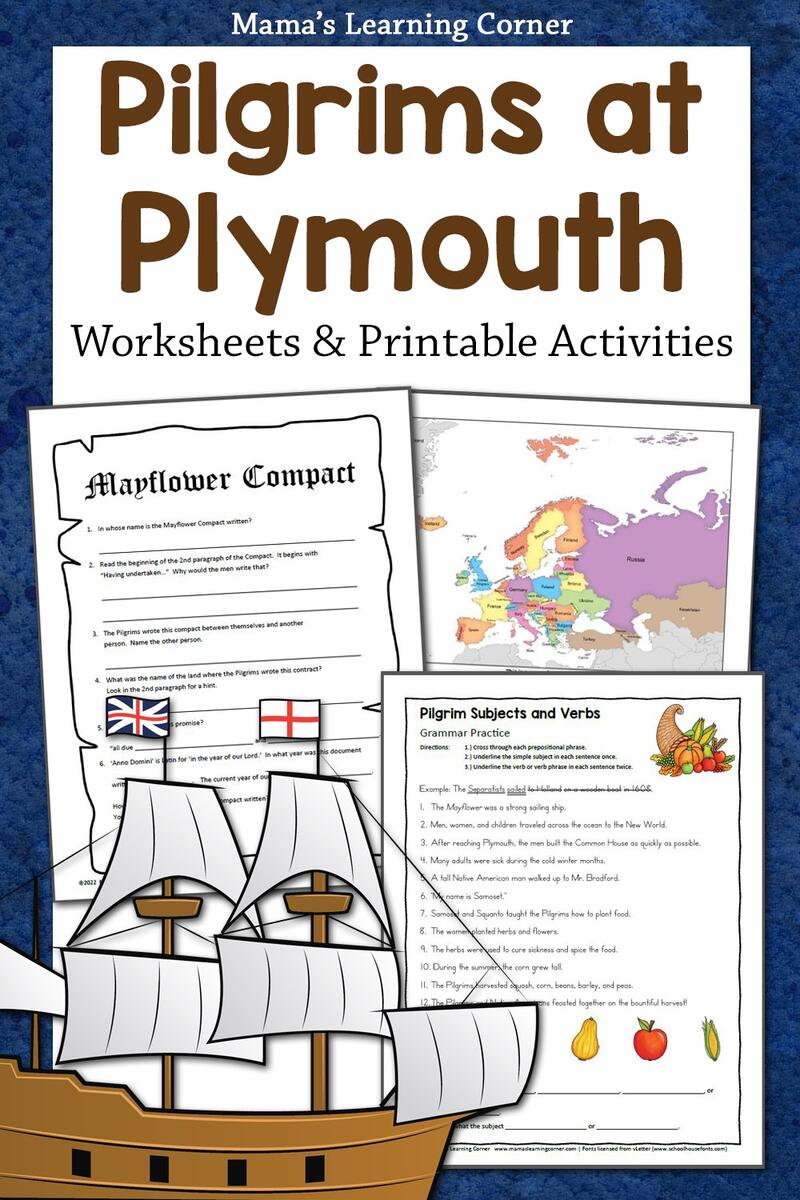 Pilgrims Worksheets For Thanksgiving Printable Packet For 2nd 5th Grade The First Thanksgiving Social Studies Reading Comprehension Passages K 2 Made By Teachers
