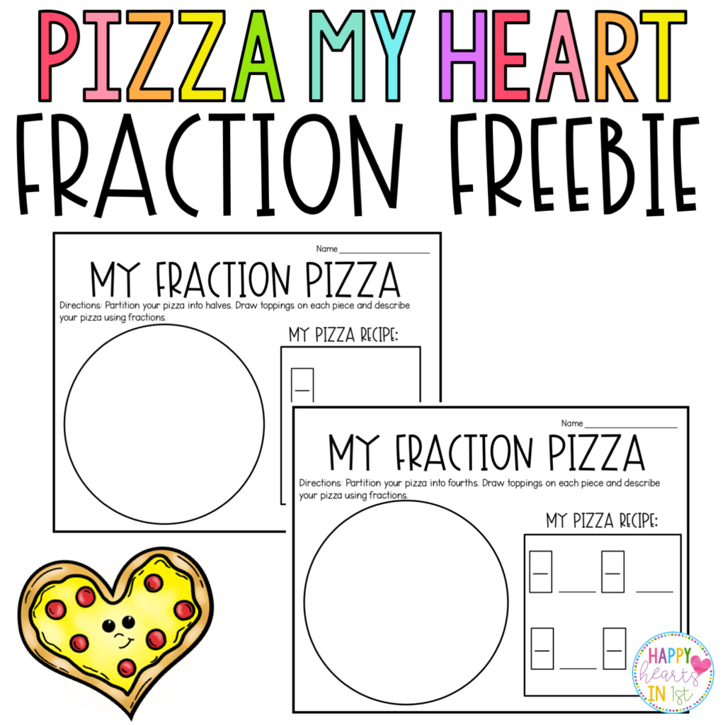 Pizza Fractions Chart Printable Math Resource Digital Download Etsy Israel