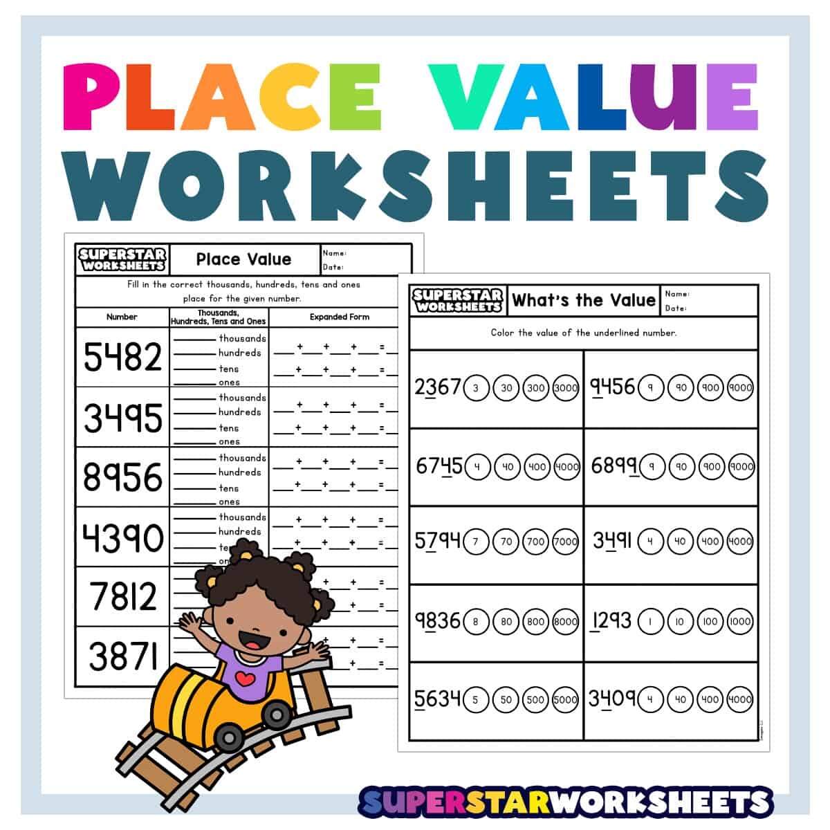 Egg Place Value Worksheet Free Printable Digital PDF