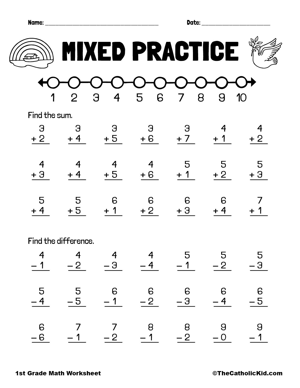 Addition And Subtraction Facts To 20 Worksheets Math Worksheets 1st 2nd Grade Teaching Ideas Made Easy