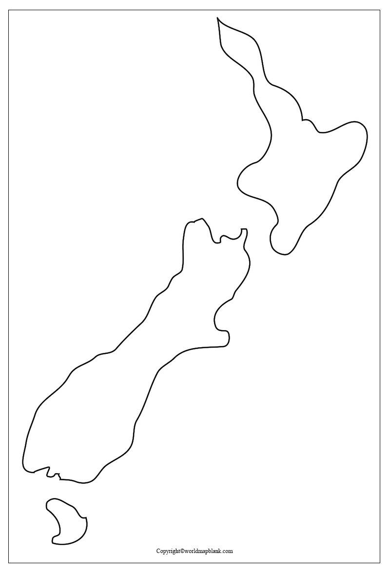 Printable Blank Map Of New Zealand Outline Transparent Map World Map Blank