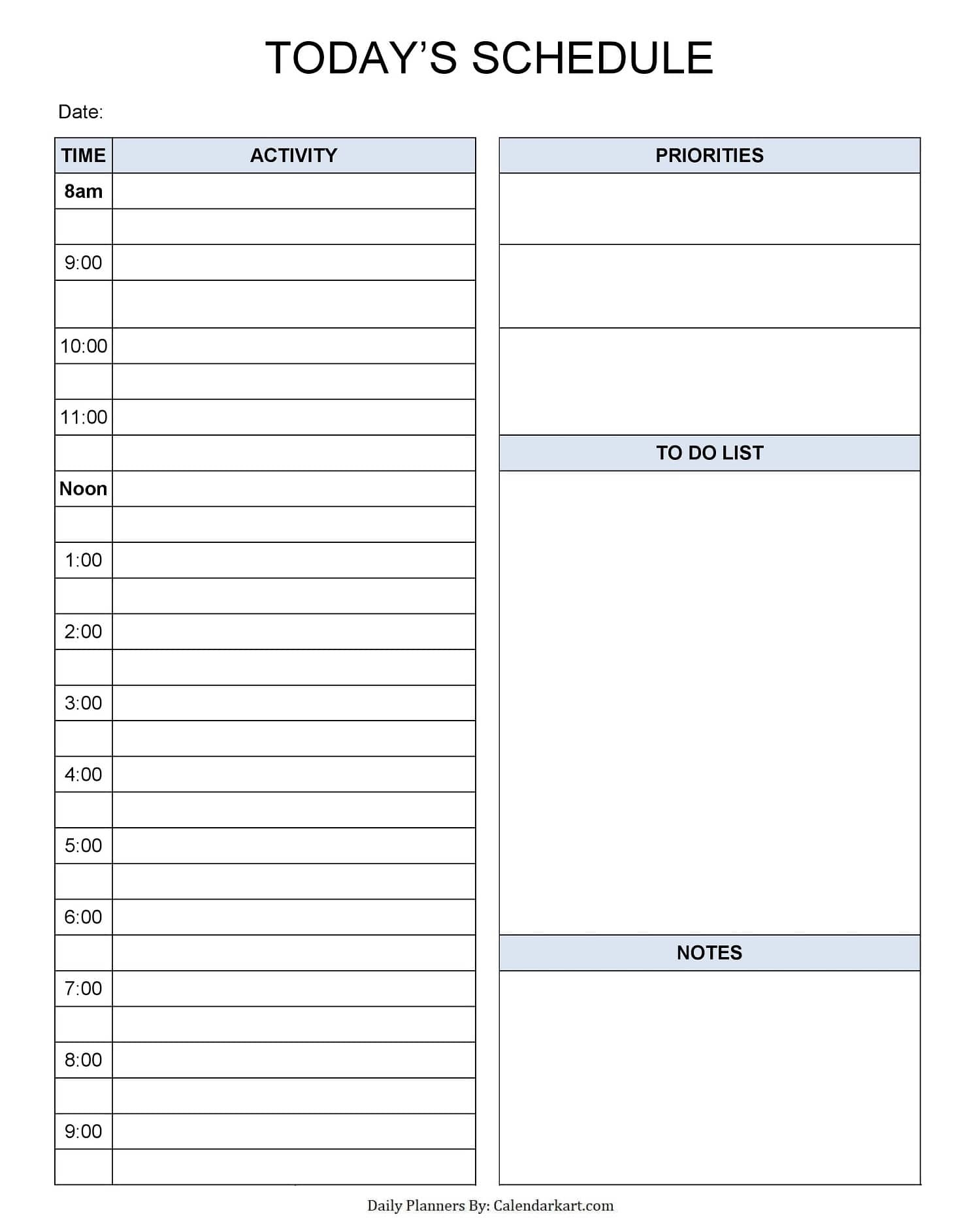 Free Daily Planner Templates To Customize Canva