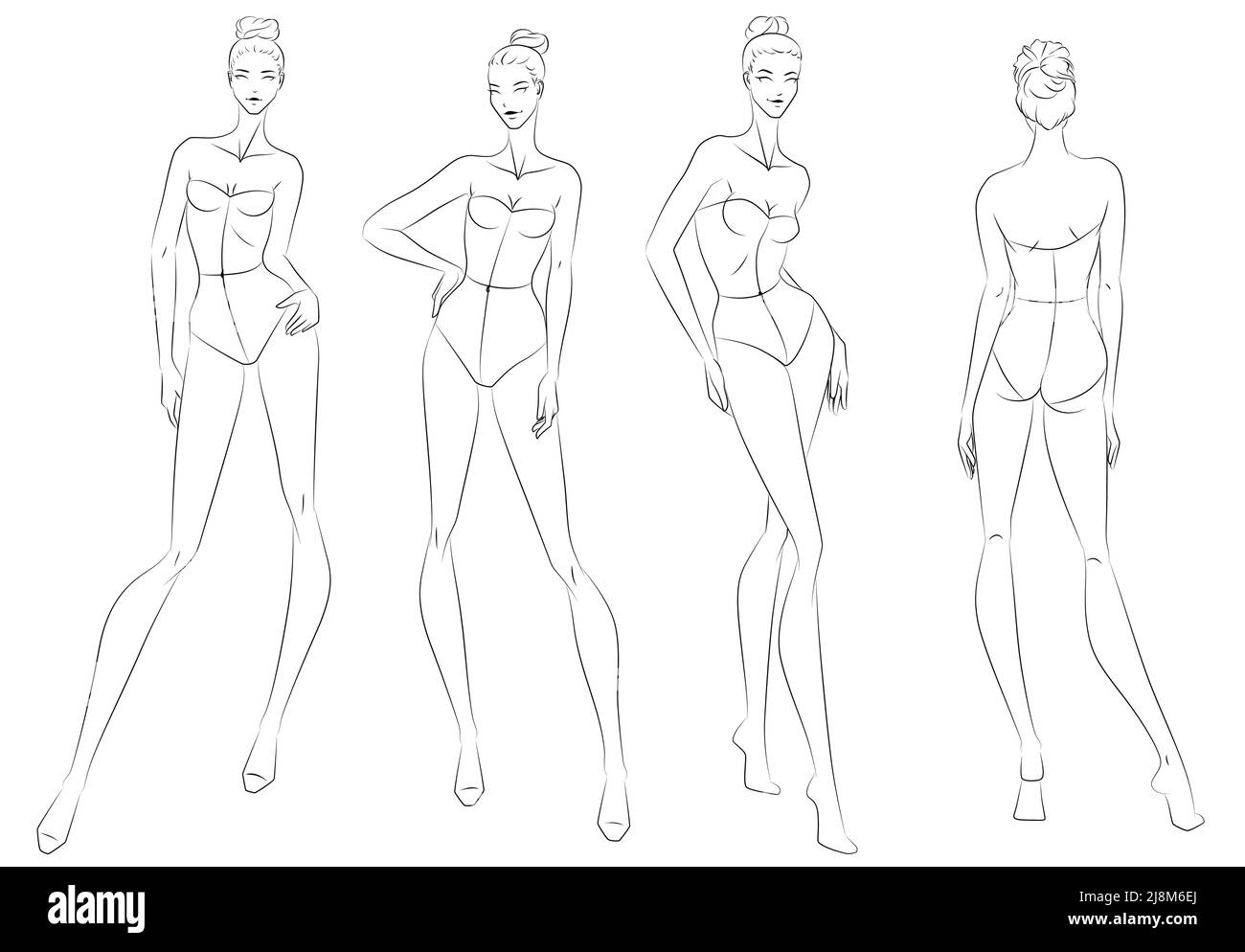 Printable Fashion Croquis Template Free Printable Fashion Croquis Templates