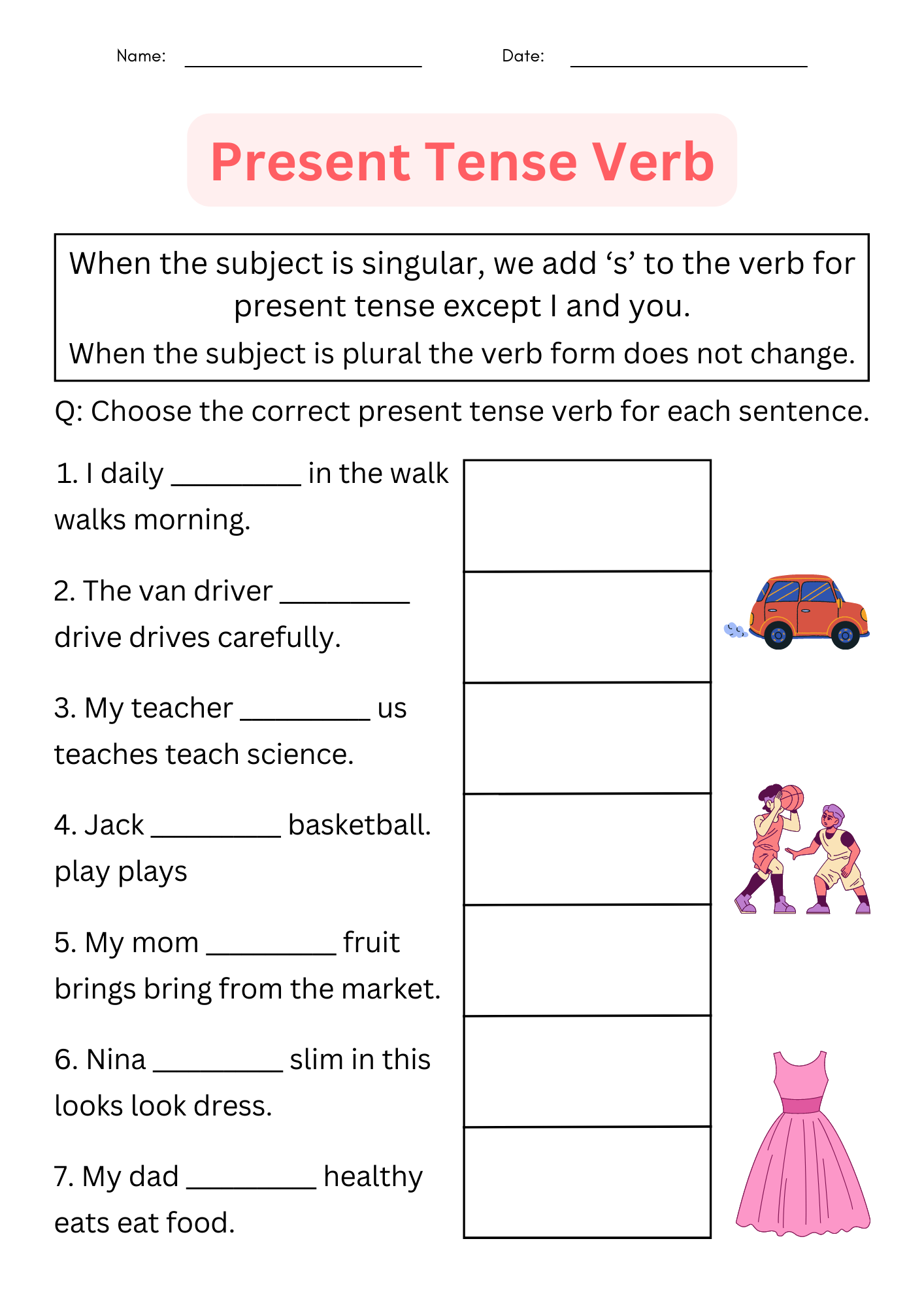 101 Present Simple PDF Worksheets With Answers Grammarism