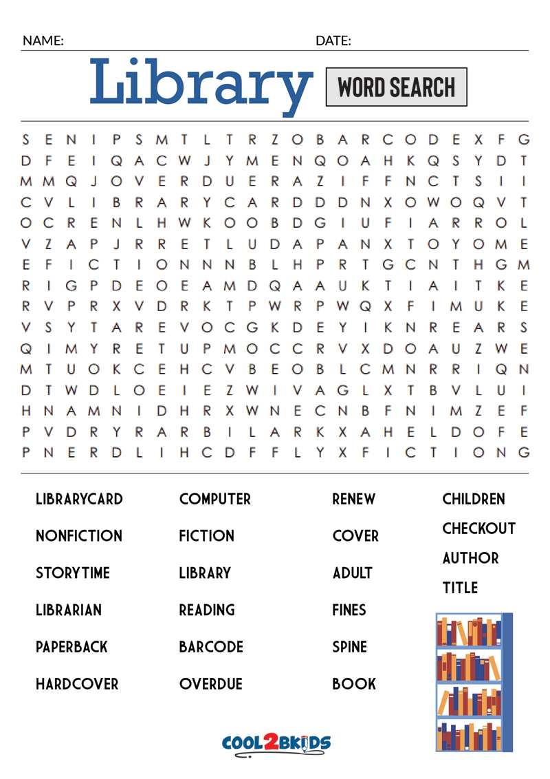 Library No Prep Printables Spring Summer Worksheets Library