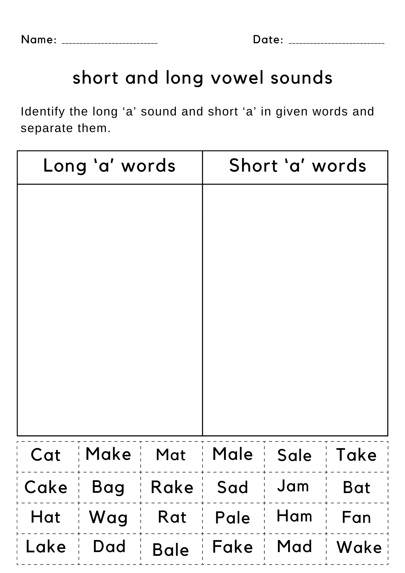 Printable Long And Short Short Vowel And Long Vowel Worksheets BUNDLE CVC And CVCe Words Printable Long And Short Short Vowel And Long Vowel Worksheets BUNDLE CVC And CVCe Words
