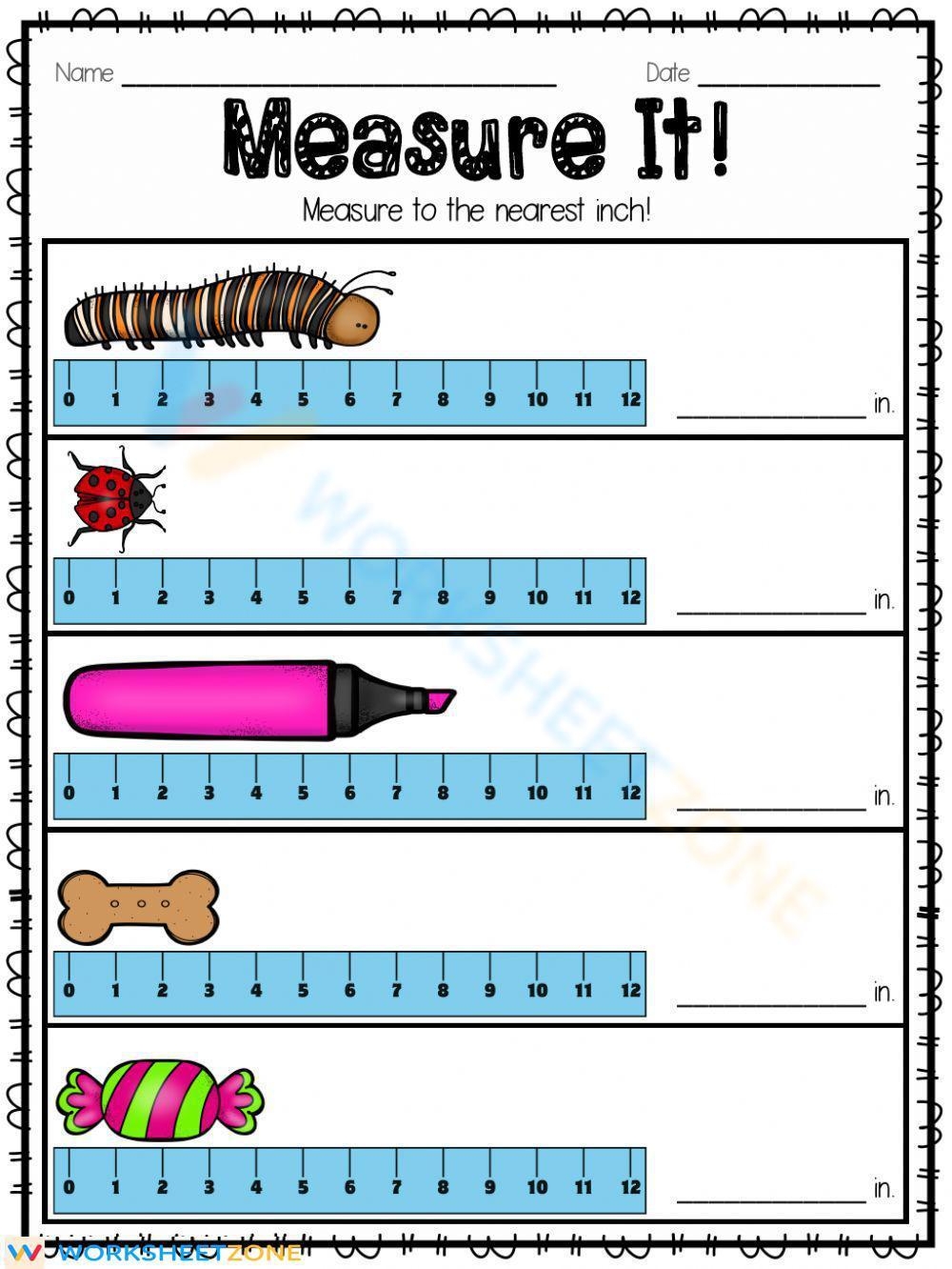 Printable Measurement Worksheets Printable Measurement Worksheets