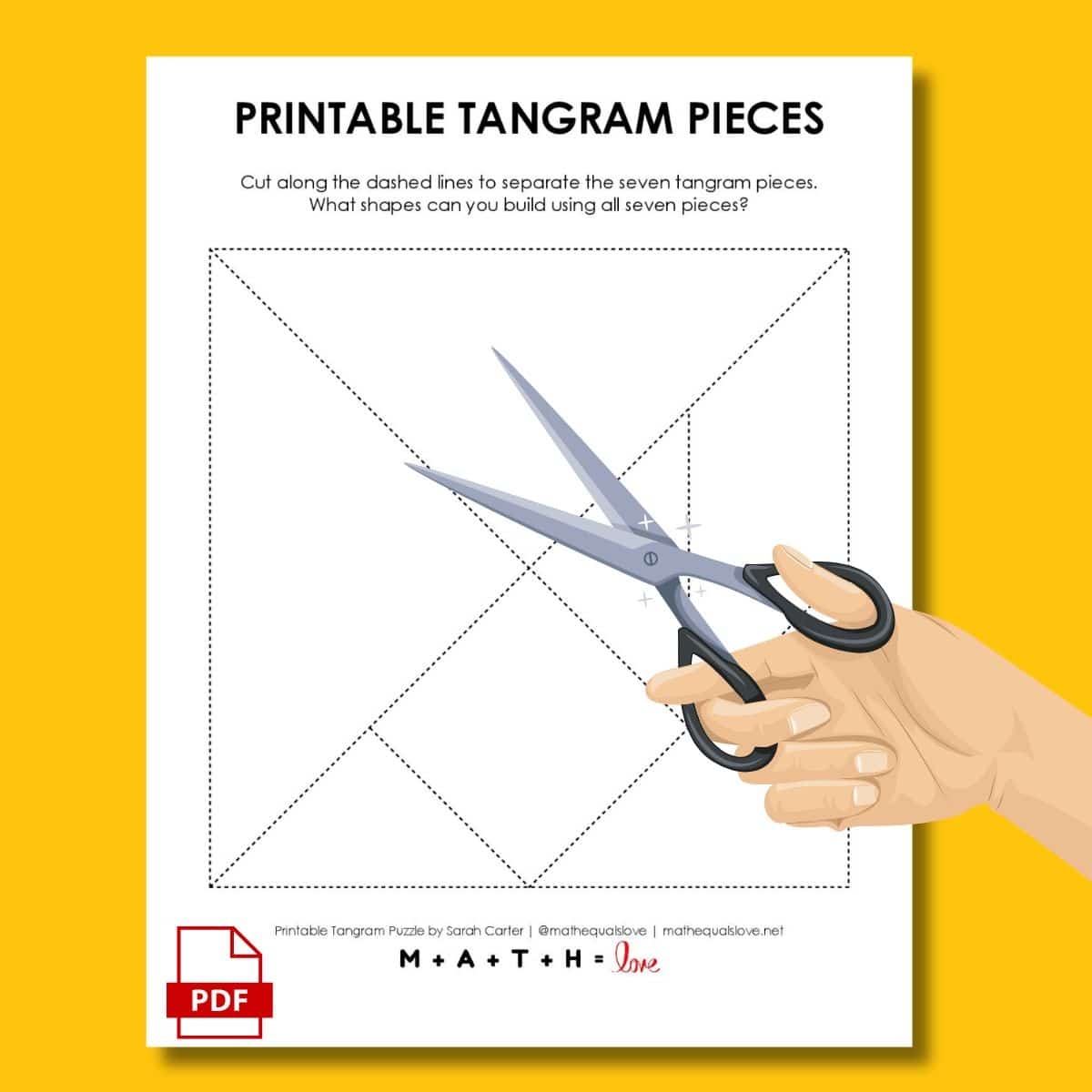Printable Tangram Pieces Free PDF To Cut Out