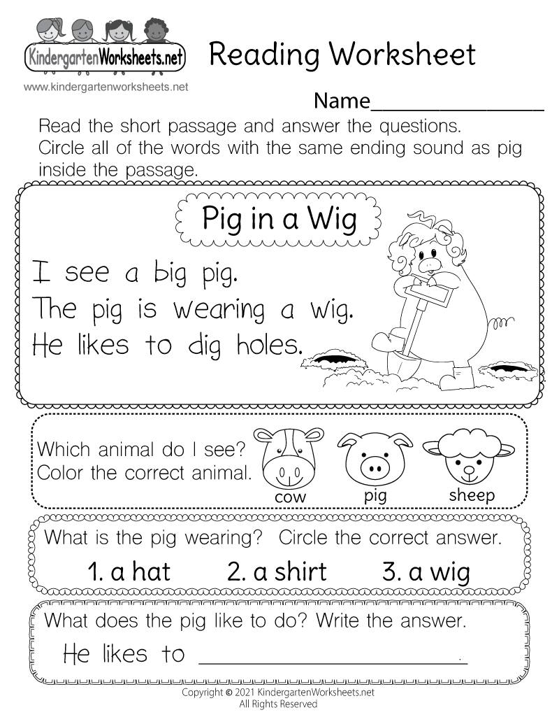 Reading Worksheet For Kids Free Printable Digital PDF Back To School Worksheets For Kids ABCmouse