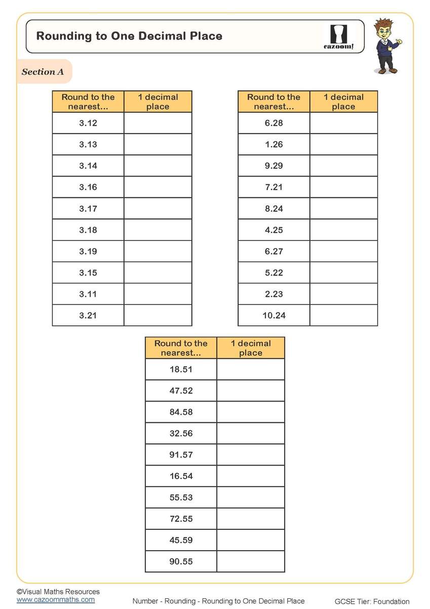 Rounding Worksheets PDF Rounding Numbers Worksheets With Answers
