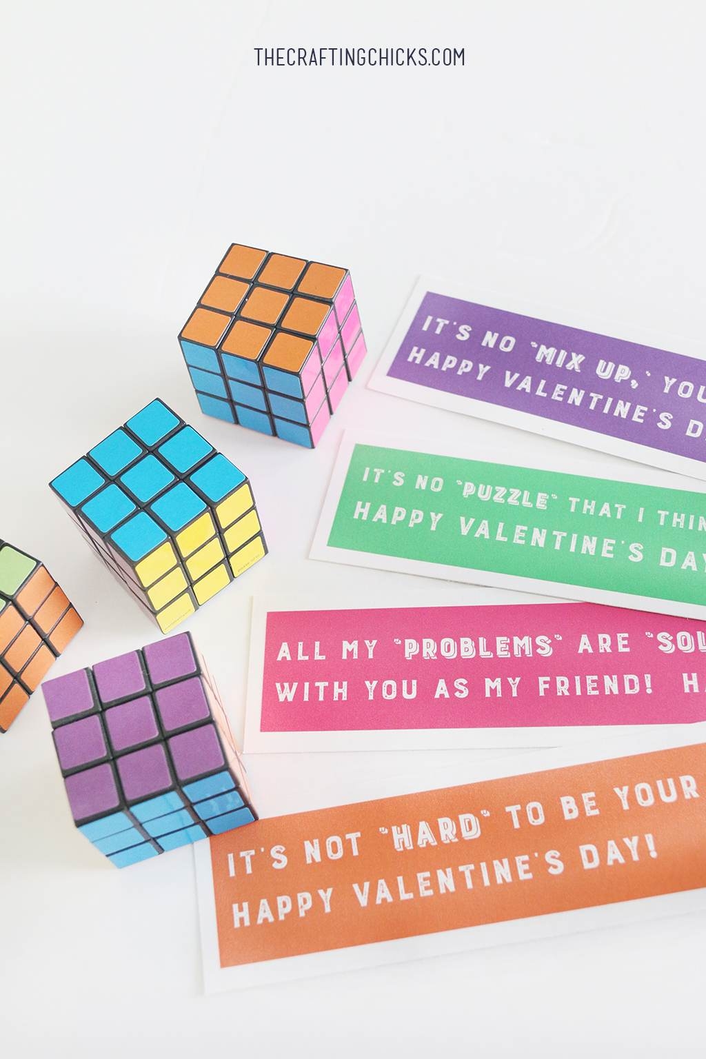 Rubik S Cube Valentine Printables Free Classroom Valentine Idea For Kids The Crafting Chicks