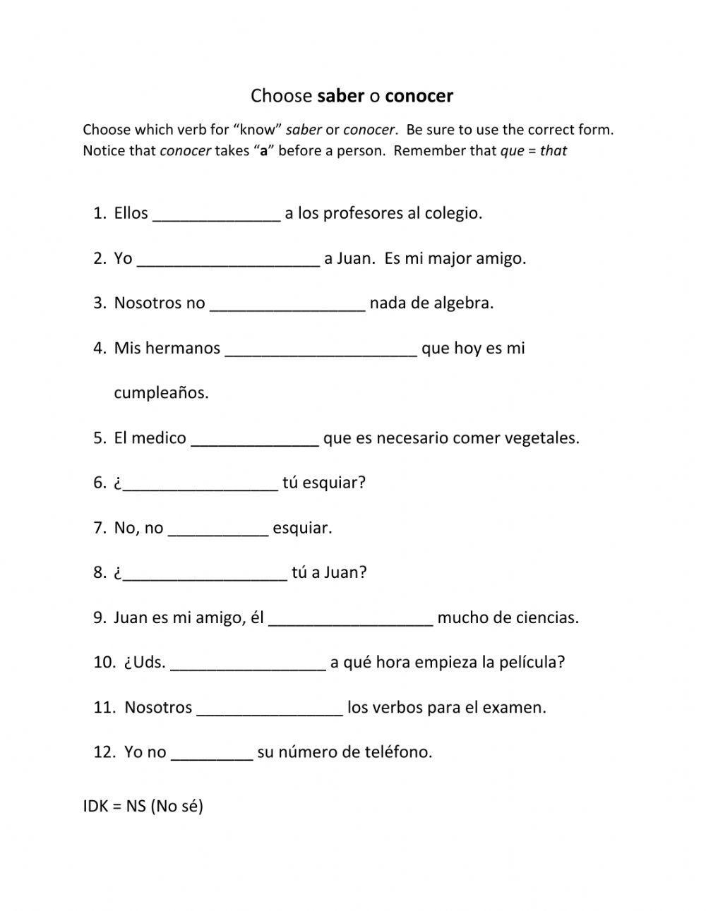 Saber And Conocer Practice Worksheets With Answers And Digital Options Worksheets Library Saber And Conocer Practice Worksheets With Answers And Digital Options Worksheets Library