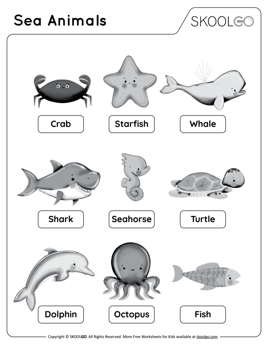 Kid S Milestones Under The Sea Printables Free Coloring Pages Learning Worksheets HP Official Site