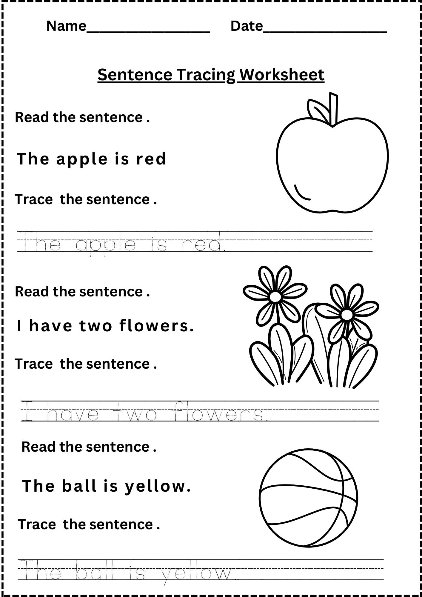 Sentence Writing Practice Worksheets Kindergarten Sentence Writing Worksheets Free Printables