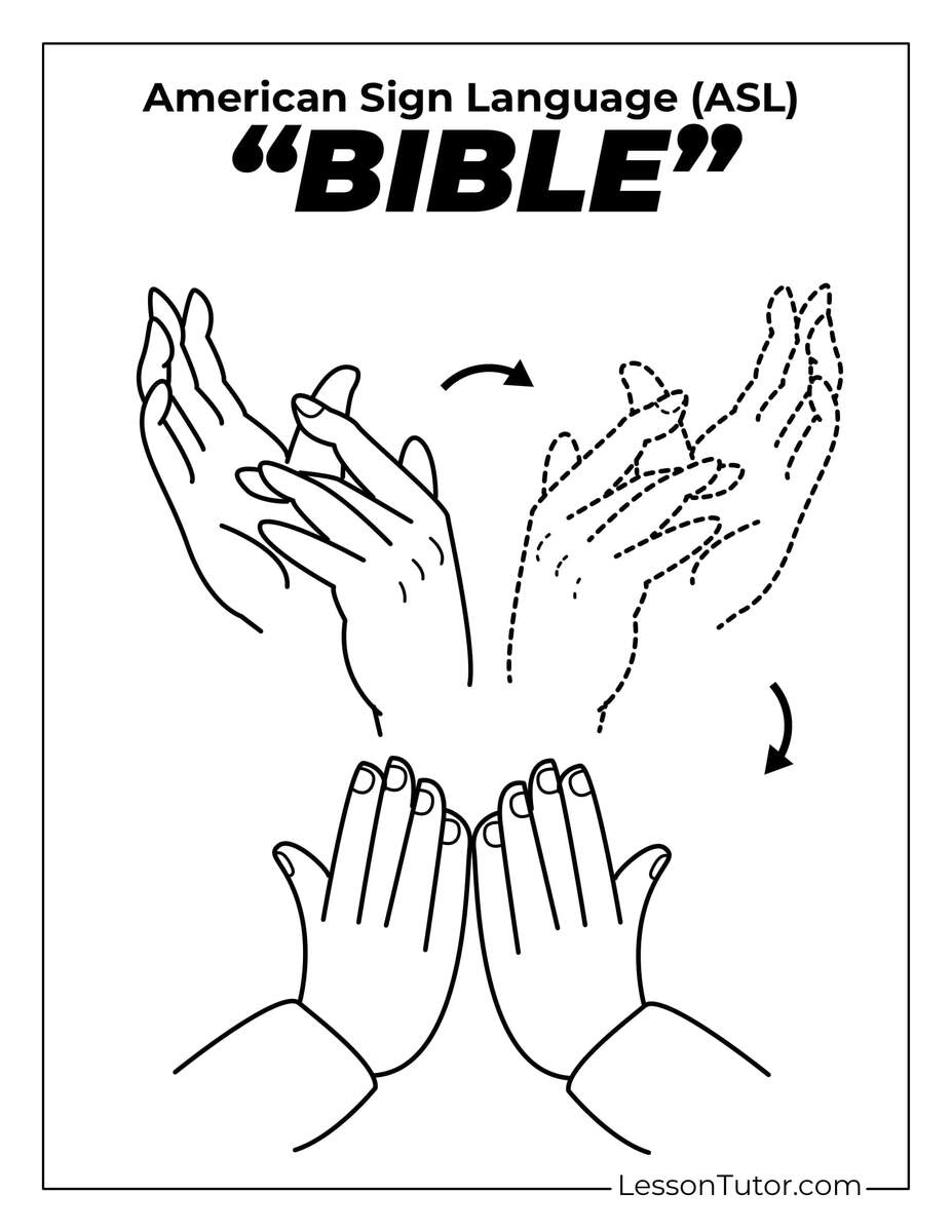 Sign Language Religious Signs Free Coloring Pages PDF Printables And Worksheets Lesson Tutor