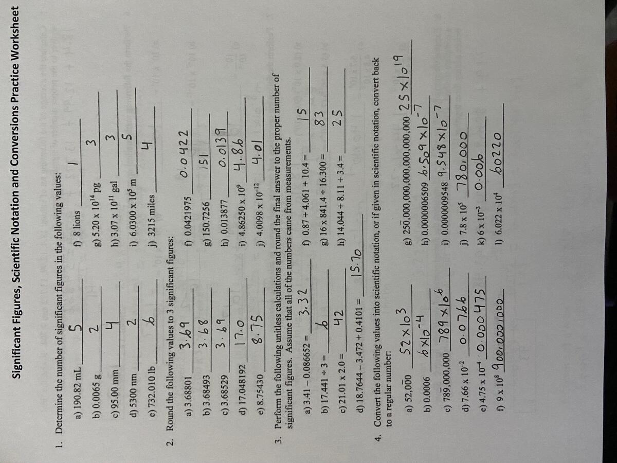 Significant Figures Worksheets Math Monks Worksheets Library