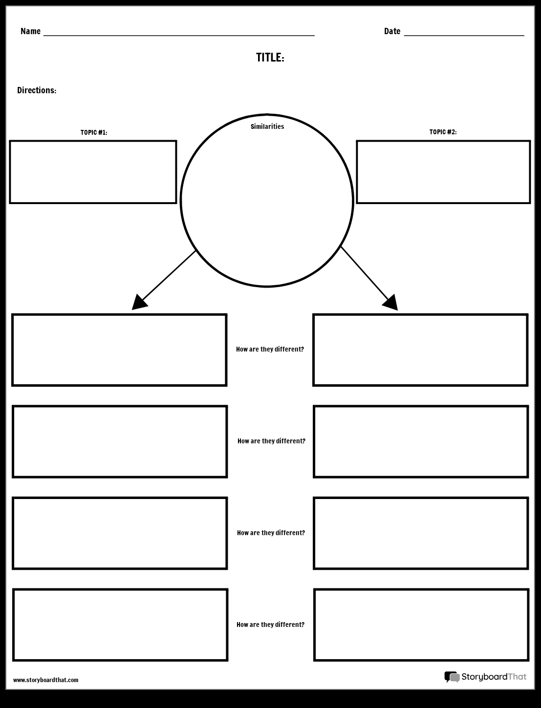 Simple Shapes Based Compare And Contrast Worksheet