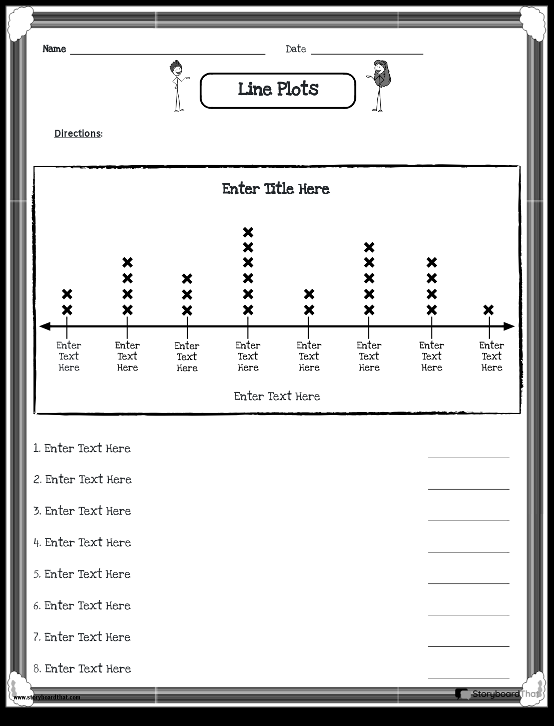 Line Plot Worksheet 3rd Grade