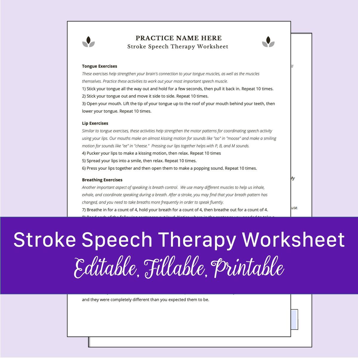 Free Articulation Worksheets
