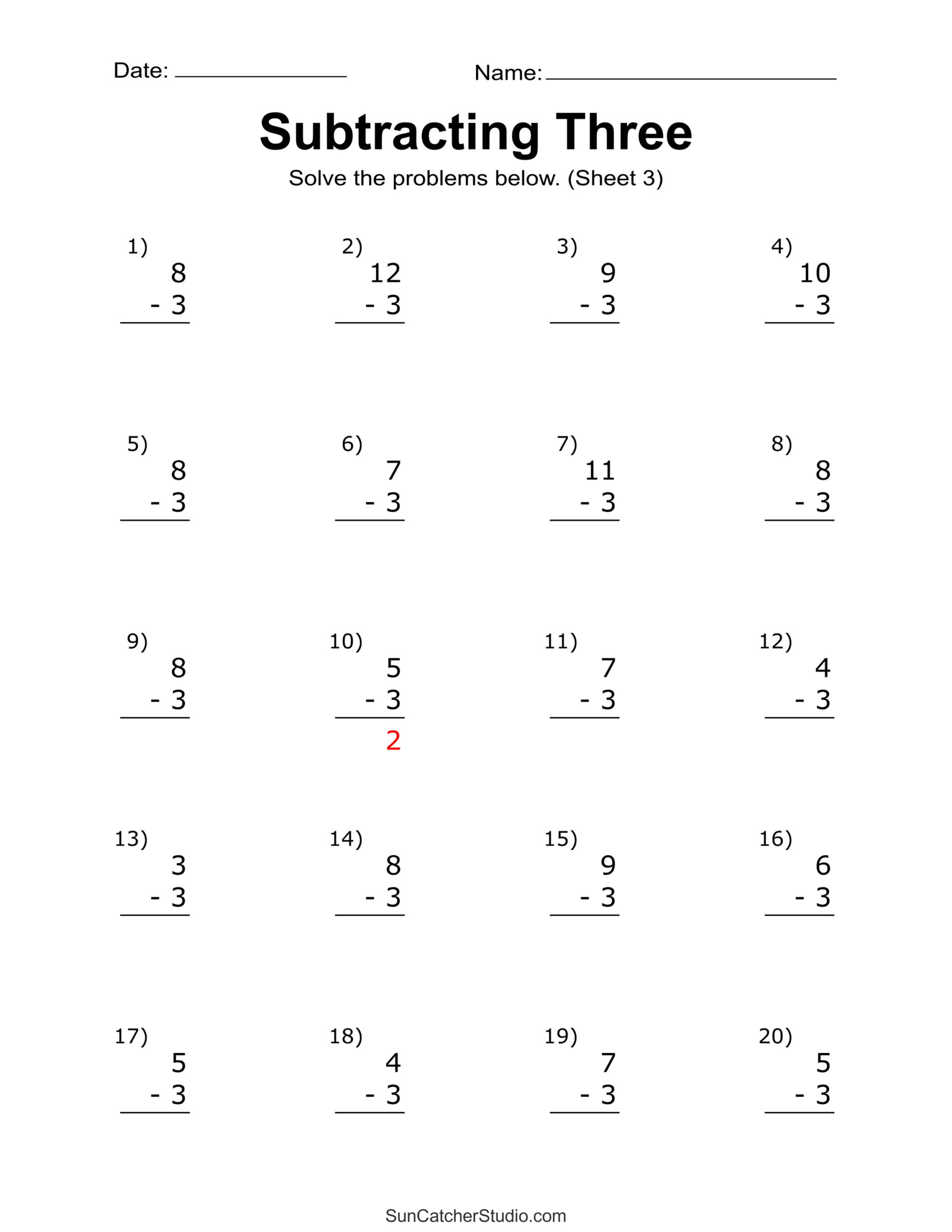 Subtraction Worksheets Free Printable Math Drills Free Printables Lettering SVG Files Tools Apps 100 Math Subtraction Worksheets PDF Free Download