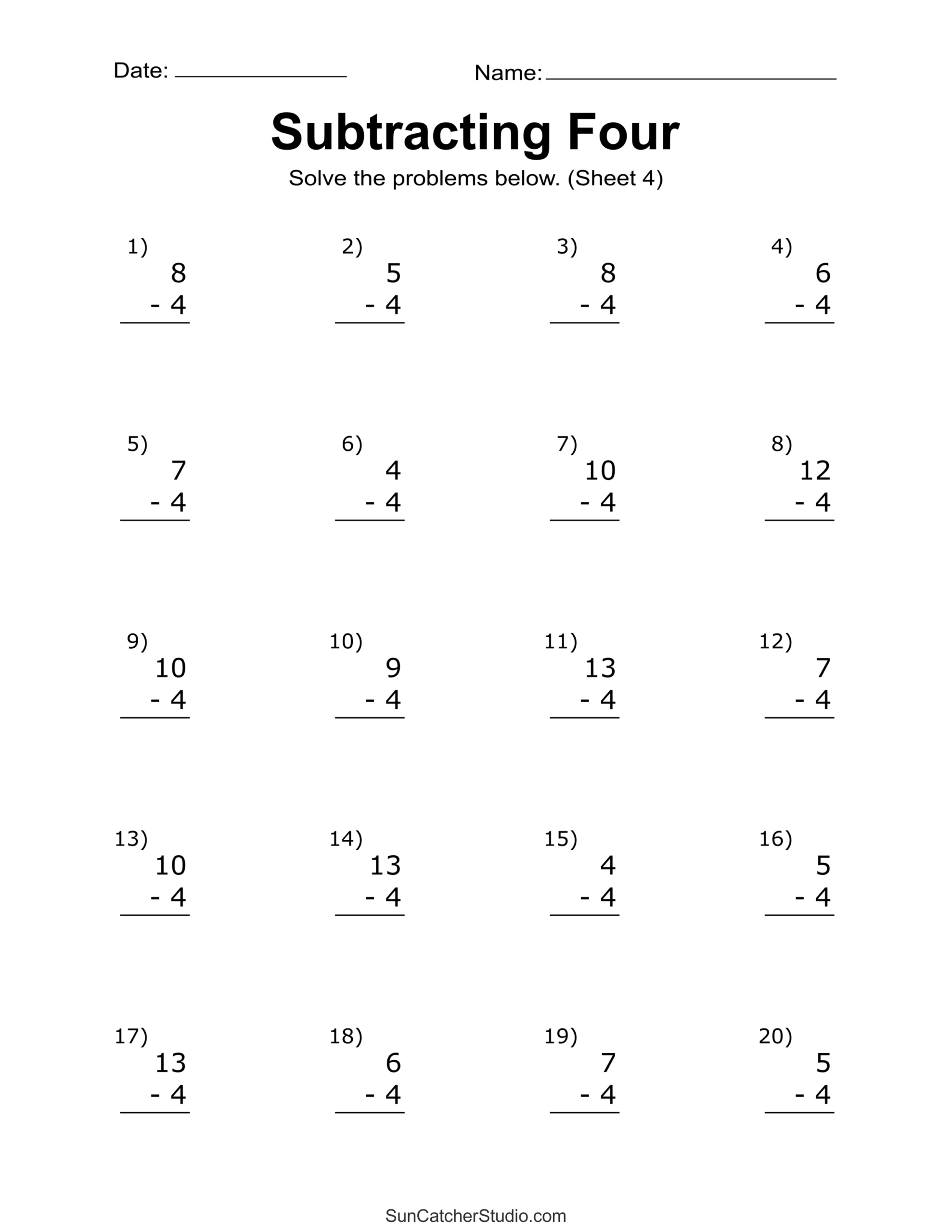 Subtraction Worksheets Free Printable Math Drills Free Printables Lettering SVG Files Tools Apps Subtraction Worksheets Free Printable Math Drills Free Printables Lettering SVG Files Tools Apps
