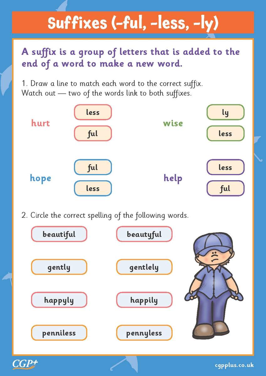 Suffixes Ly And Ful Worksheet Practice Exercises And Activities