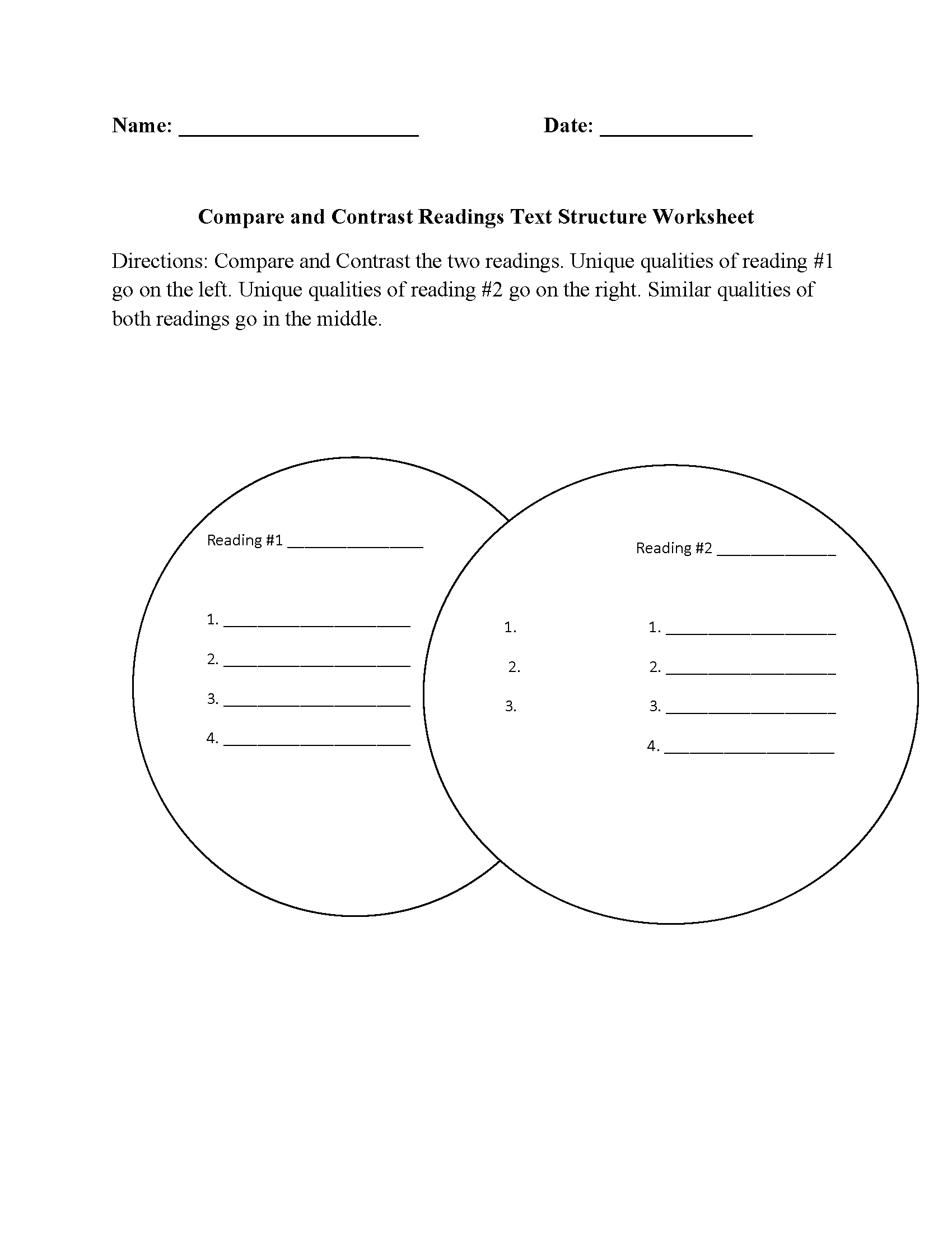 Simple Shapes Based Compare And Contrast Worksheet