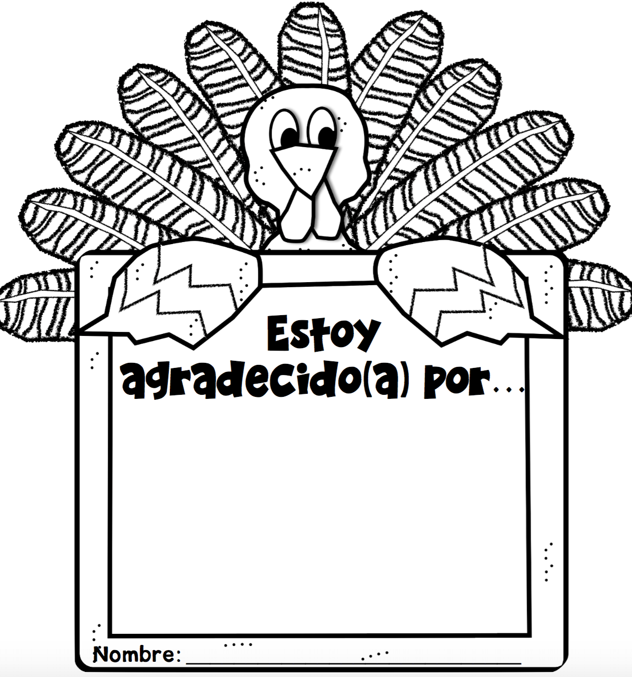 7 Color By Number Thanksgiving Coloring Pages In Spanish Bilingual Beginnings