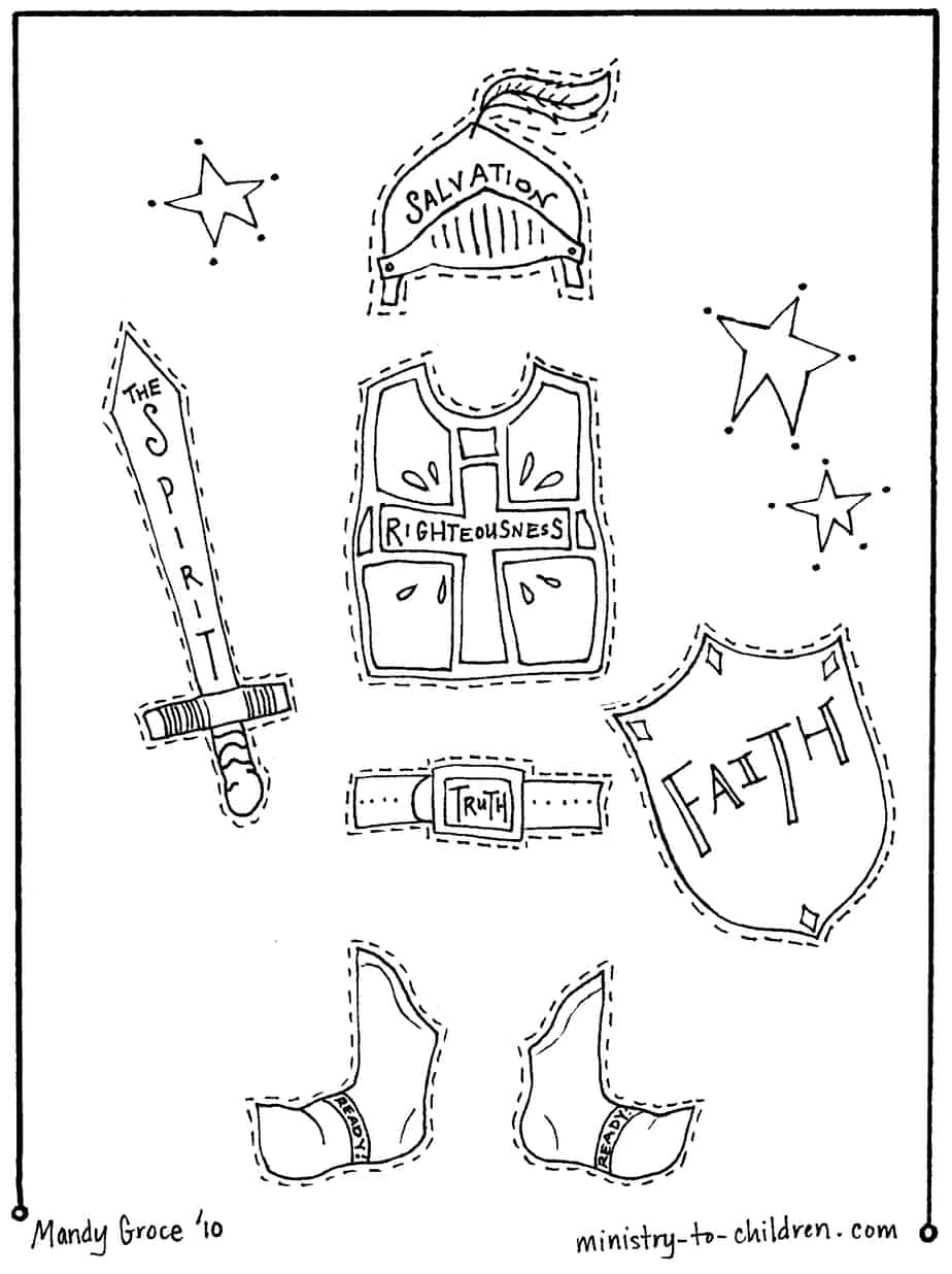 The Armor Of God Ephesians 6 Sunday School Lesson Ministry To Children Armor Of God Ephesians 6 12 FREE PRINTOUT Green Eyed Grace