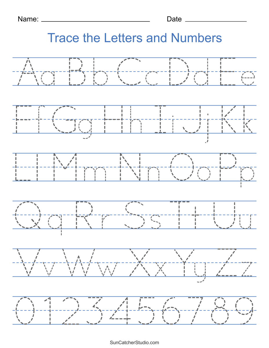 26 Alphabet Beginning Sounds Letter Tracing Worksheets