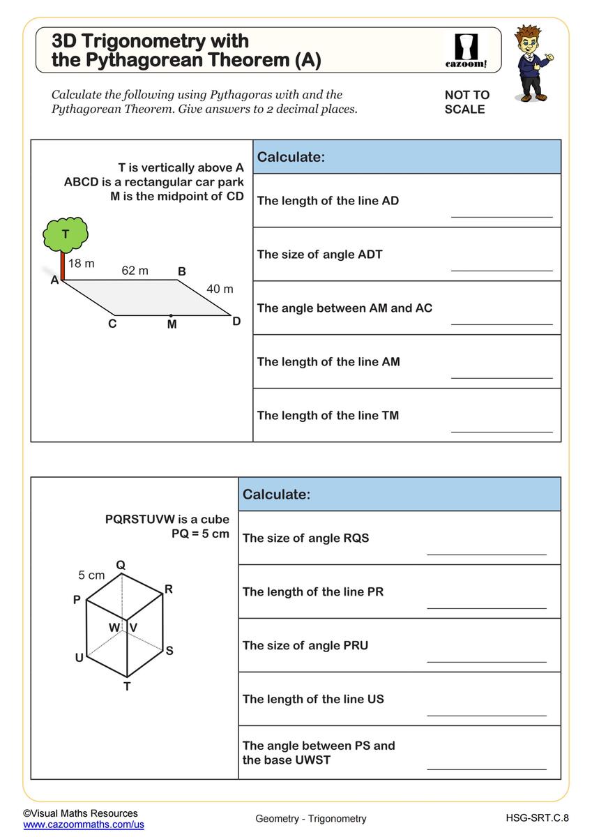 Using Pythagorean Theorem Worksheet Download Worksheets Library