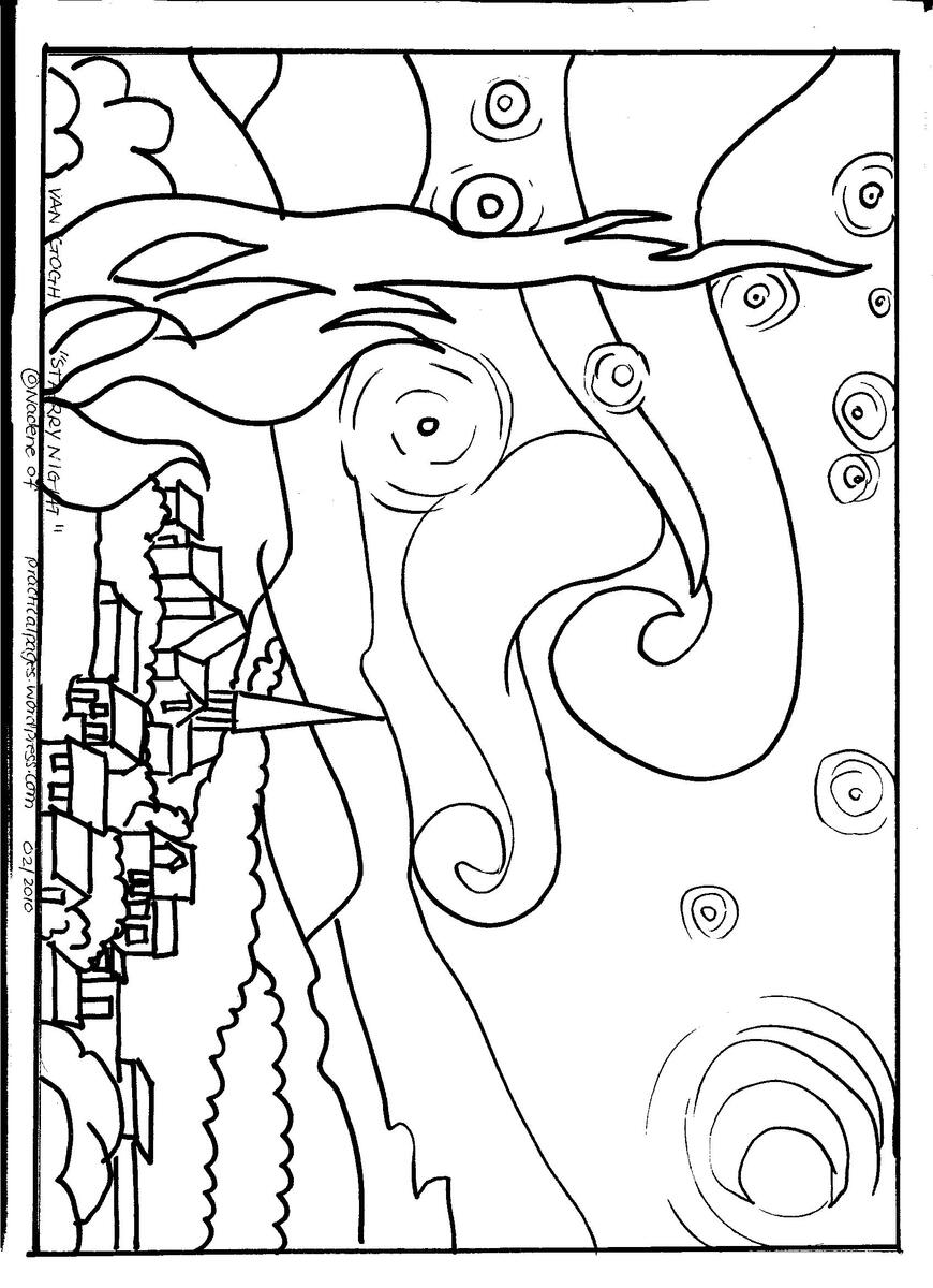 Van Gogh Starry Night Art Appreciation Practical Pages Van Gogh Starry Night Art Appreciation Practical Pages