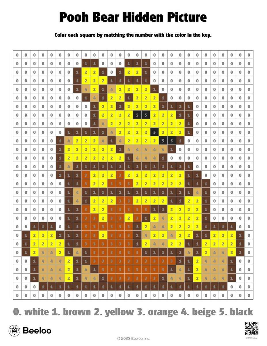 Winnie The Pooh Themed Color By Number Grids Beeloo Printable Crafts And Activities For Kids Winnie The Pooh Themed Color By Number Grids Beeloo Printable Crafts And Activities For Kids