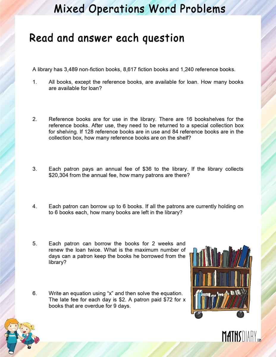 Word Problems Division And Multiplication Worksheets Math Worksheets Library