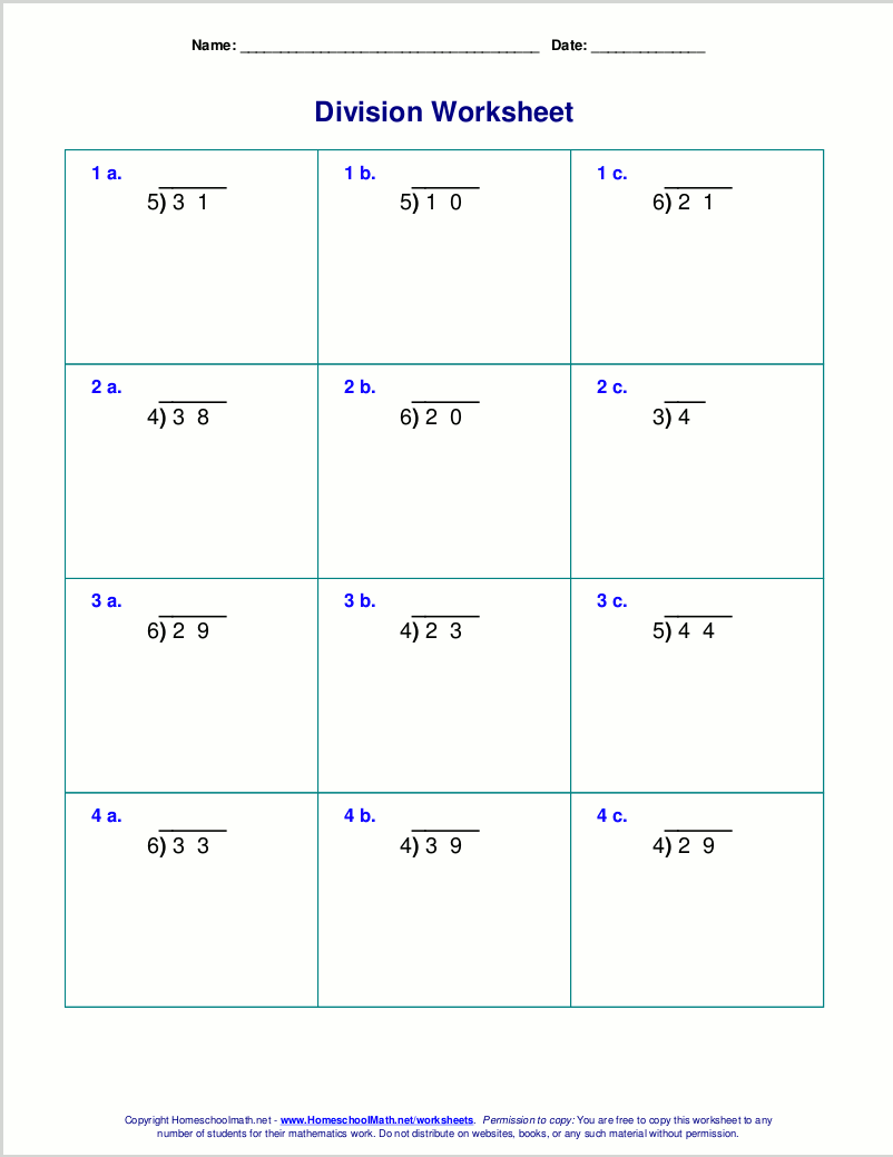Division With 1 Digits Divisor 1 Quotient 1 Dividend With Remainders Worksheets Math Problems Made By Teachers